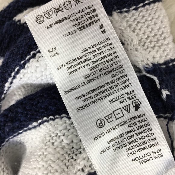 Tommy Bahama Navy and White Striped Sweater - Picture 6 of 7